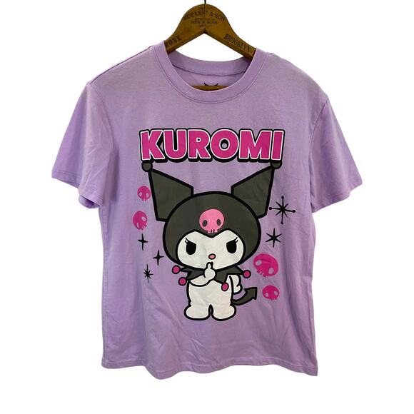 Kuromi Sanrio Kids T-Shirt Size S (3–5) Lavender Graphic Tee Mischief’s - Picture 1 of 8